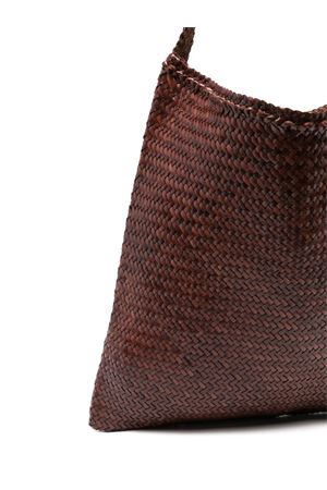 Ars Tote Burnt Brown Buffalo Calf Leather DRAGON DIFFUSION | 8848BRUCIATO